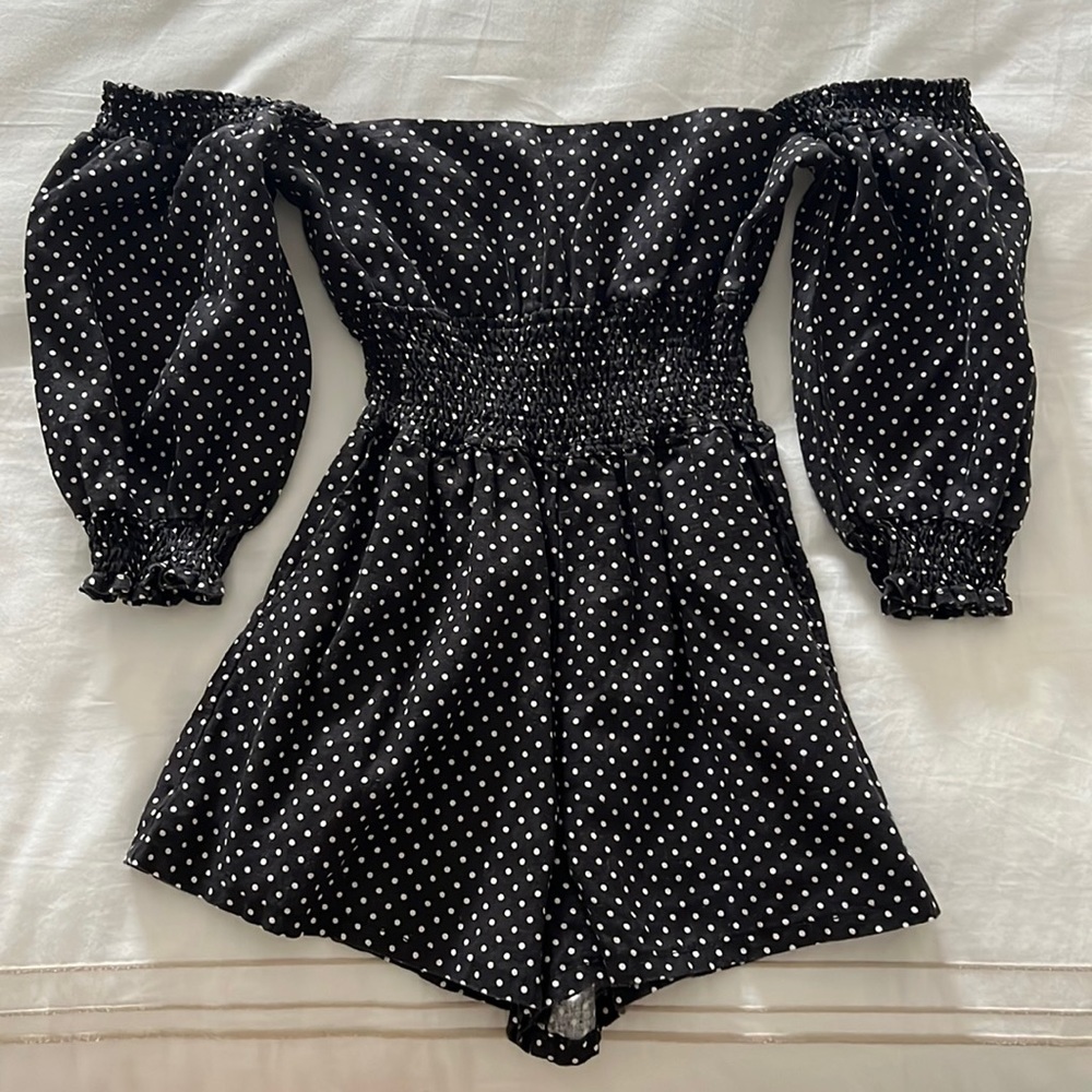 We wore what polka dot romper